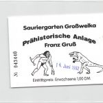 Großwelka Sauriergarten Eintrittskarte ngl 192.241