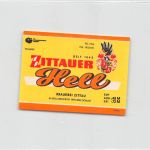 Zittau Brauerei Zittau Flaschenetikett keine AK! ngl 192.746