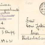 Görlitz Stempel Gesangsverein "Liedertafel Rauschwalde" Görlitz gl1930 192.961