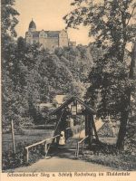 Rochsburg a. d. Mulde Schloß mit Hängebrücke ngl 193.485