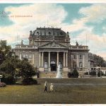 Wiesbaden Königl. Theater mit Schillerdenkmal gl1909 193.559