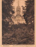 Wiesbaden Durchblick zur Griechische Kapelle gl1920 193.600