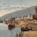 Rüdesheim a. Rhein Panorama Künstlerkarte sign. H. Hoffmann ngl 193.768