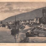 Rüdesheim a. Rhein Panorama Künstlerkarte sign. H. Hoffmann feldpgl1918 193.778