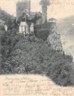 Schloß Rheinstein a.Rhein Panorama gl1898 193.926