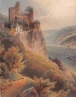 Schloß Rheinstein a.Rhein Panorama ngl 193.932