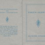Diez-Aull Deutscher Sängerbund Ehrenausweis ngl 194.212