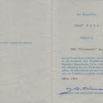 Diez-Aull Deutscher Sängerbund Ehrenausweis ngl 194.212