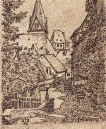 Idstein im Taunus Künstlerkarte sign. gl1953 194.227