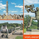 Vigelandsparken, Mehrbildkarte ngl E6364