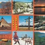 Lappland Suomi Finland, Mehrbildkarte ngl E6372