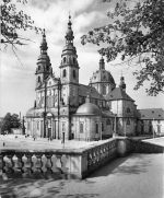 Fulda Dom rückseitig mit Werbezudruck gl1959 194.664