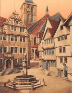 Bad Hersfeld Rathaus mit Lullusbrunnen gl1912 194.794