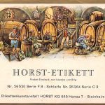 Hanau Weinetikett Probedruck der Firma Horst KG ngl 194.849