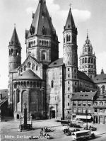 Mainz Der Dom von Osten ngl 195.148