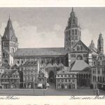 Mainz Dom vom Markt gesehen ngl 195.157