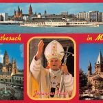 Mainz Pabstbesuch Mehrbildkarte ngl 195.178