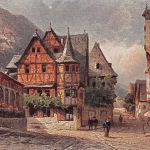 Bacharach am Rhein Altes Haus Künstlerkarte gl1926 195.440