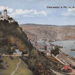 Oberwesel am Rhein mit Ruine Schönburg ngl 195.488