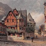 Bacharach am Rhein Das alte Haus Künstlerkarte ngl 195.547