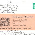 Frohnau (Erzgebirge) Hammerwerk mit Eintrittskarte gl 195.622