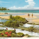 Jamaica, W.I., White Sand Beach ngl E6582