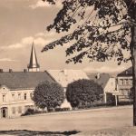 Lengefeld/Erzgeb. Teilansicht des Marktplatzes gl1963 195.946