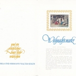 Weihnachten-u.Neujahr-Wünsche, mit originaler Andorra-Briefmarke ngl E6676