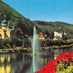 Bad Ems Russ.Kirche und Fontäne auf der Lahn gl1986 196.244