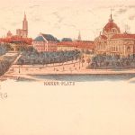 Elsass Strasbourg Kaiser-Platz Künstlerkarte ngl 196.418
