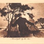 Thematik Moonlight by the Sea England Künstlerkarte gl1910 196.493