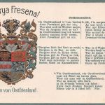 Wappen von Ostfriesland Ostfriesenlied Prägekarte ngl 196.548
