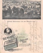 Reklame Dr. E. Weber`s vegetablischer Familien Thee, Coburg gl1900 196.560