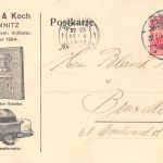 Reklame Nositz & Koch Elektrik, Chemnitz gl1913 196.575