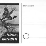 Reklame Rottweil Jagdpatronen Einladung zum Übungsschießen ngl 196.580