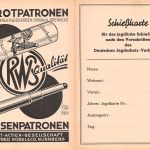 Reklame RWS Schrotpatronen Schießkarte, Nürnberg ngl 196.581