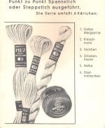 Reklame MEZ Stickfäden, Stick-Karte ngl 196.582