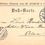 Neu-Isenburg Postkarte von Möbelfabrik M. Horch & Co. gl1896 196.631