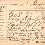 Neu-Isenburg Postkarte von Möbelfabrik M. Horch & Co. gl1896 196.631