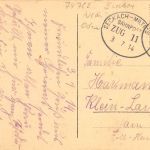2x Bahnpoststempel ZUG 11 Seckach-Miltenberg gl3.7.14 196.640