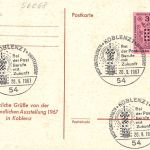 Koblenz Postkarte Deutsche Post Berufskundliche Ausstellung ngl20.9.1967 196.645