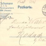 Herborn (Dillkreis) Postkarte Firma Louis Schuhmann gl7.7.15 196.675