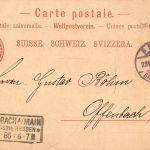 Schweiz GA Bern nach Offenbach gelaufen 1885 gl23.6.85 196.677