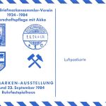 Rechlinghausen Luftpostkarte Briefmarkenausstellung 1984 ngl 196.696