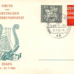 Essen (Ruhr) Karte 15. Deutsche Sängerbundfest ngl 196.699