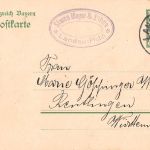 Landau (Pfalz) GA Bayern Fa. Simon Mayer & Söhne gl1909 196.709