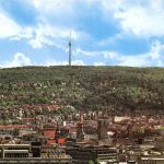 Stuttgart Blick über die Stadt zum Fernsehturm ngl 196.918