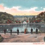 Stuttgart Anlagensee und Residenzschloß gl1906 196.922