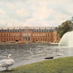 Stuttgart Der See am Neuen Schloß, Bundesgartenschau 1961 ngl 196.924