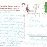 Stuttgart Bundesgartenschau 1961 Blumenteppich ngl 196.927